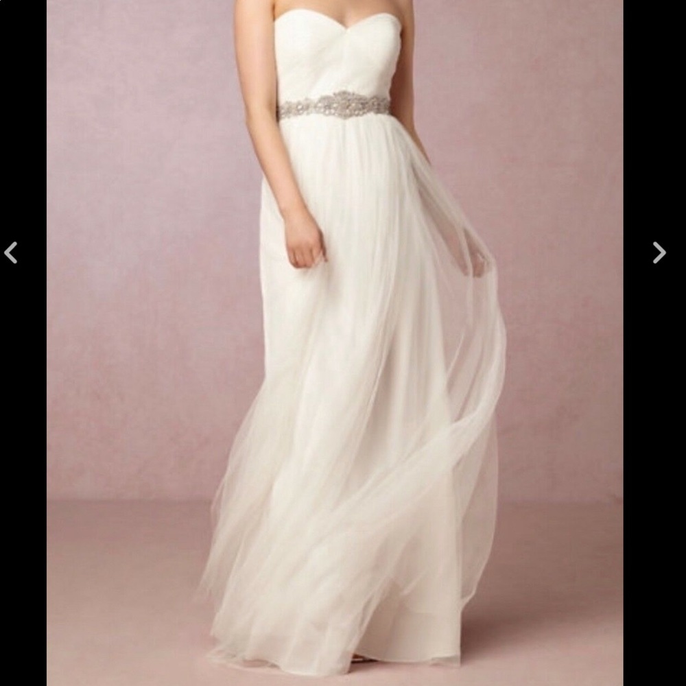 BHLDN Jenny Yoo Annabelle Tulle Wedding Dress Z407-1